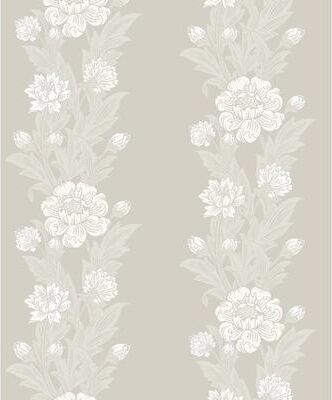 Seabrook Designs Blooming Stripe Nonwoven Unpasted Wallpaper