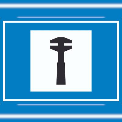HB-Druck Pannenhilfe Symbol Aufkleber A2 (420x594mm)