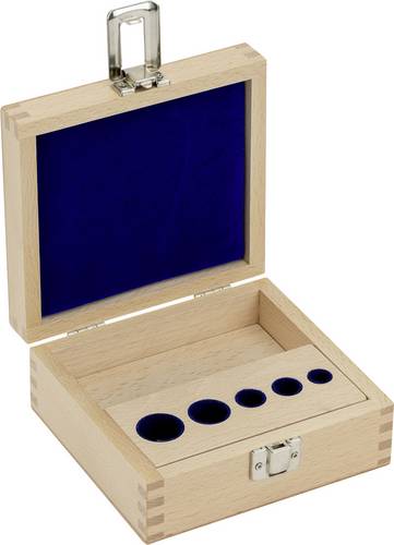 Kern Holz-Gewichtsetui 313-030-100, für Nennwerte 1 mg - 100 g, für Klassen E1+E2, für Bauform Knopf/Kompakt