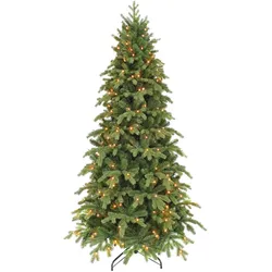 Triumph, Weihnachtsbaum, Triumphbaum Sherwood Kunstkerstboom Slim mit LED -Beleuchtung - H155 x ã ã roh - grün (155 cm)