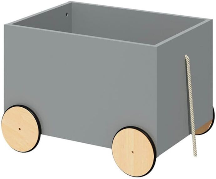 Bellamy Coffre à jouets lotta panneaux mdf et stratifiés gris Gris 59x42x46cm
