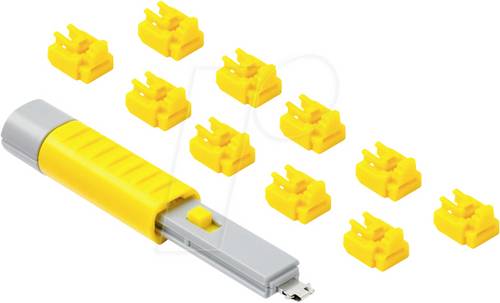 Smartkeeper RJ45 LAN Port Schloss NL03PKYL 10er Set Gelb inkl. 1 Schlüssel NL03PKYL