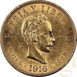 10 Pesos Goldmünze Kuba