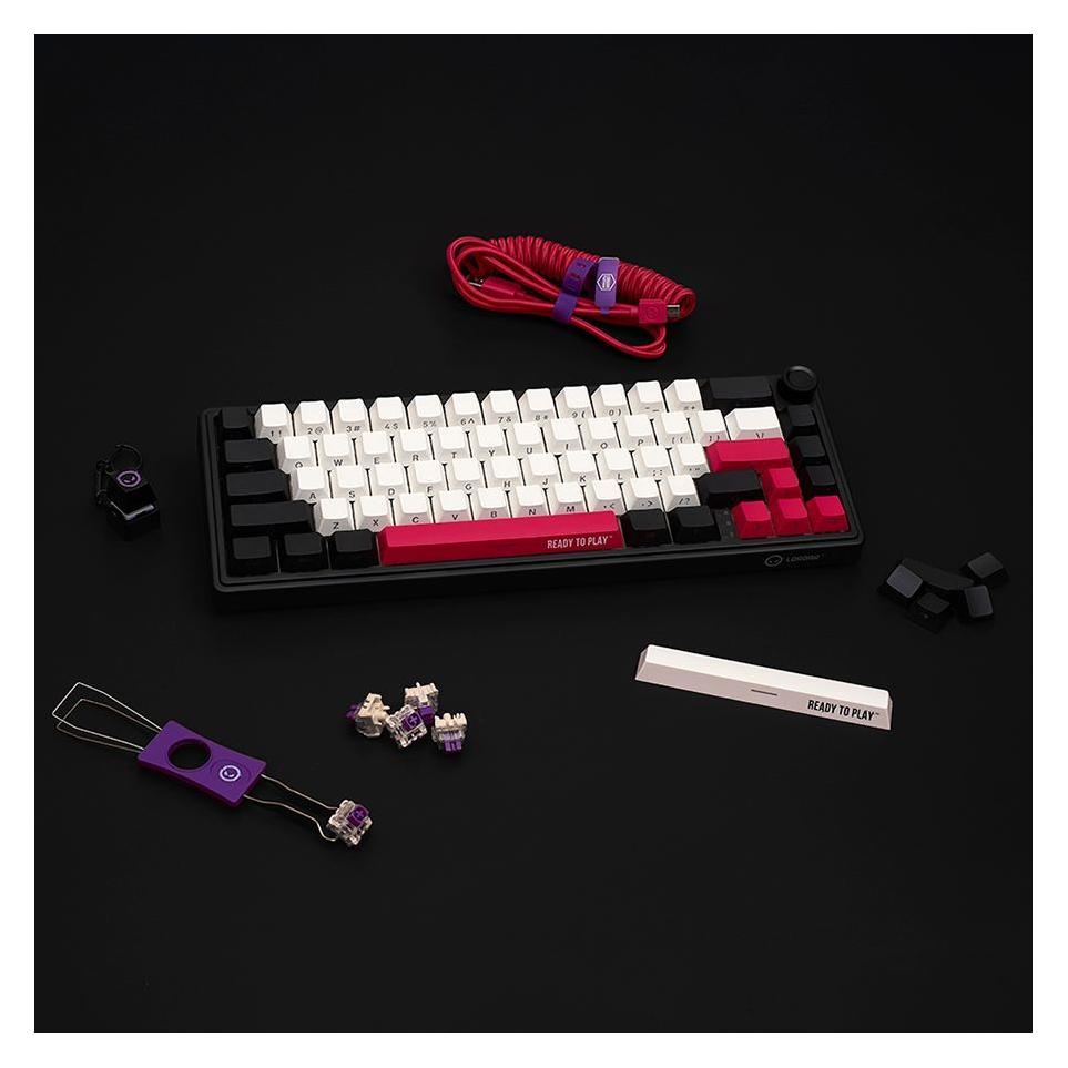 Lorgar Computertastatur Klaviatūra LRG-KBP70MW-BK-US 60% RGB (US, Kabelgebunden, Kabellos) (LRG-KBP70MW-BK-US)