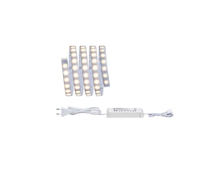 Paulmann MaxLED 500 Basisset IP44 1,5m warmweiß MaxLED, dimmbar, alu / grau / zink, für Wohn- / Esszimmer, Kunststoff
