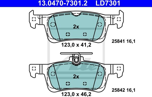 Ate Bremsen-Set Va + Ha Sizw2n8tp2 Vorderachse Voll 249mm 10mm Für Peugeot