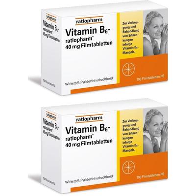 Vitamin B6-Ratiopharm 40 mg Filmtabletten 2x 2x100 St