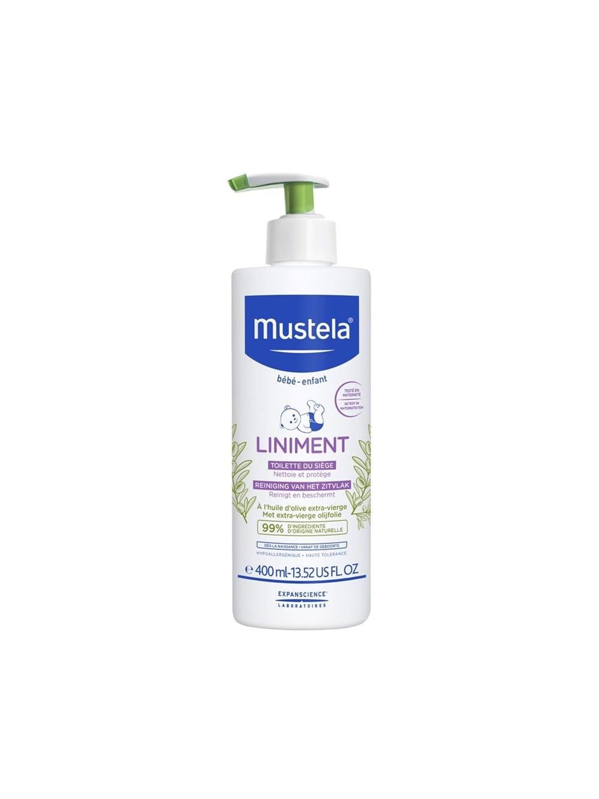 Mustela Fragrance-Free Diaper Change Cleanser - 400 ml