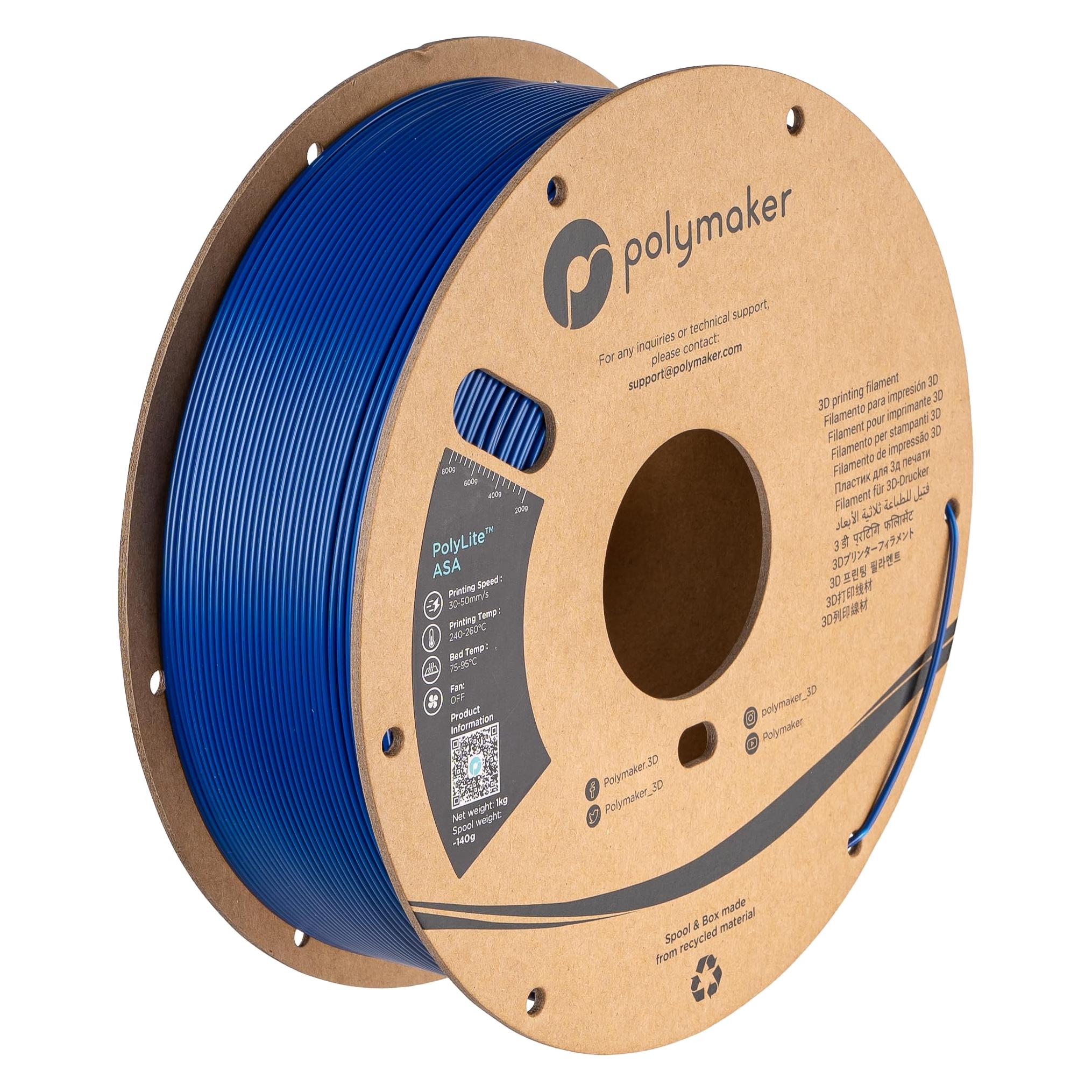 Polymaker PF01005 PolyLite Filament ASA UV-beständig, witterungsbeständig, hitze (ASA, 1000 g, 1.75 mm) (PF01005)