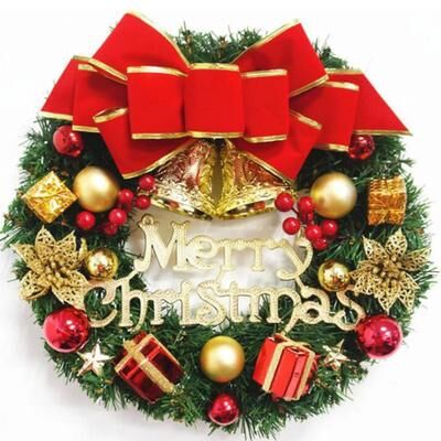 Uplifted Goods Handmade Christmas Wreath For Elegant Holiday Home Decor b