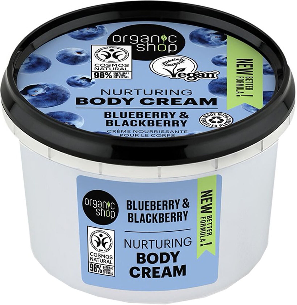 ORGANIC SHOP Blueberry & Blackberry Body Cream 250ml