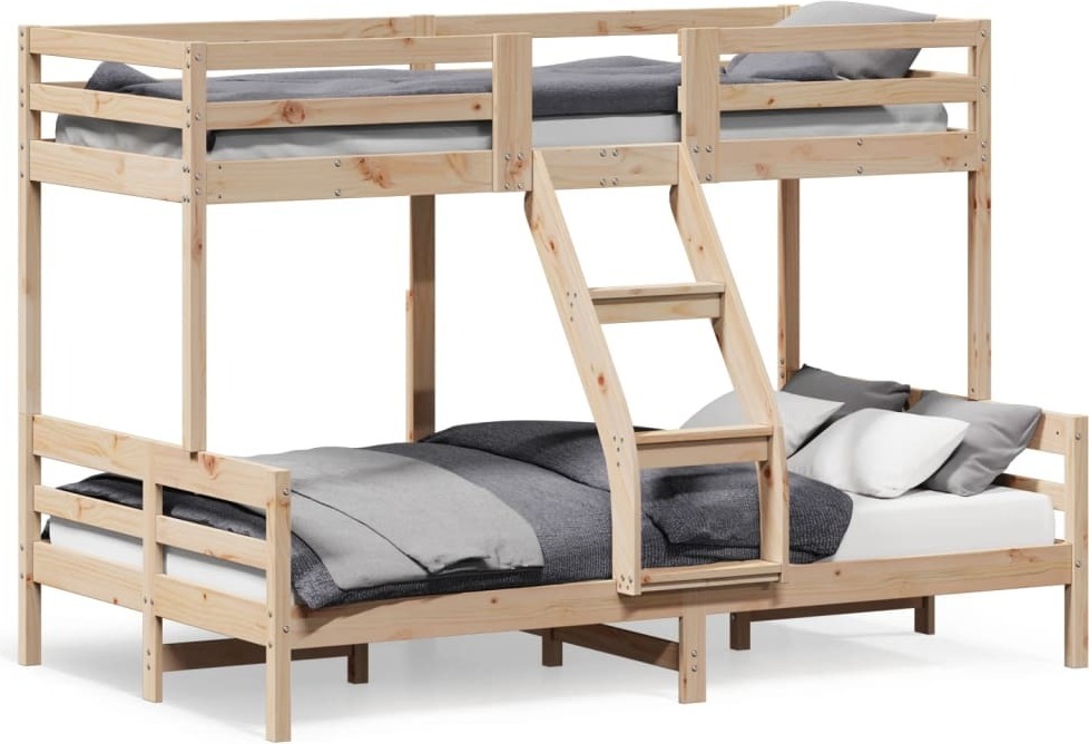 Maison Exclusive - Etagenbett 80x200/120x200 cm Massivholz Kiefer