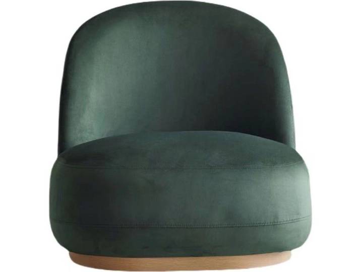 Fauteuil en velours vert - Colette