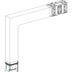 Schneider Electric KSA630DLF43A KSA Winkelelement, 630A, flach PE außen, Wahllänge