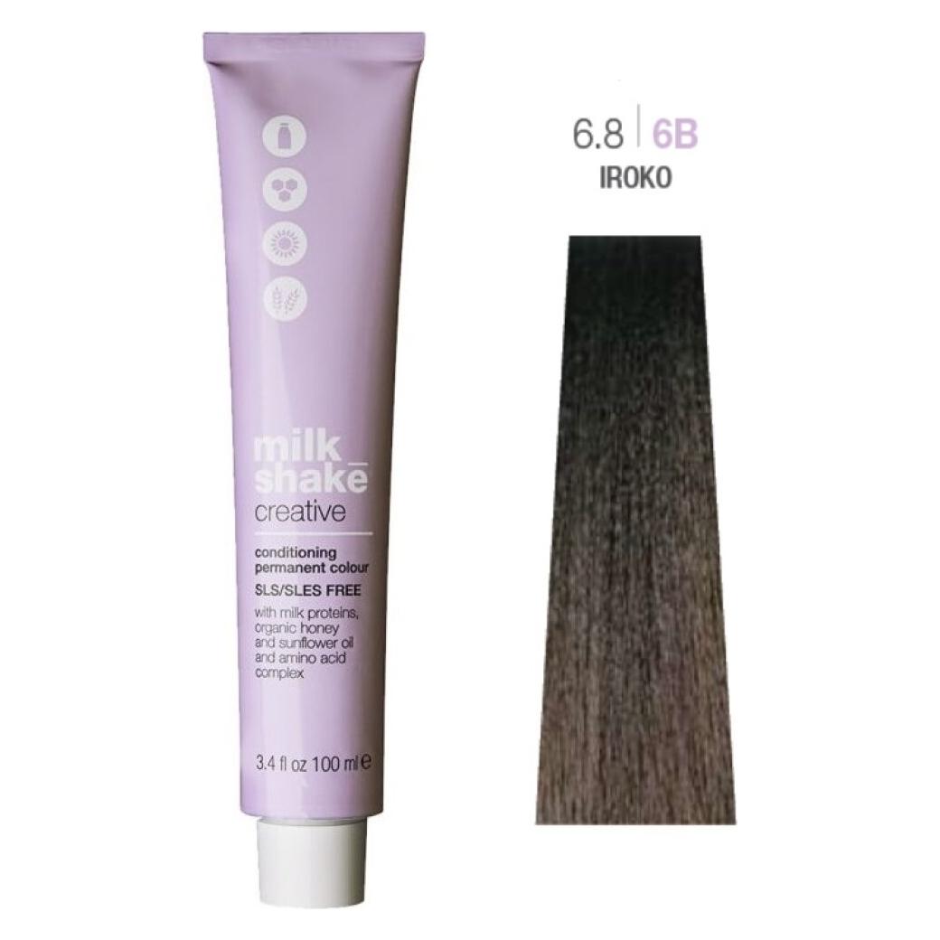 Milk_Shake Vopsea permanenta Milk Shake Creative 6.86B, Blond Inchis Lemn De Iroko, 100ml (6) (34749976)