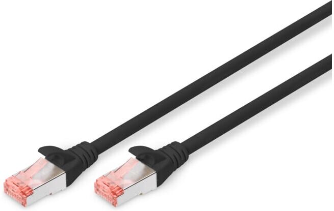 DIGITUS Câble de raccordement Cat6 S/FTP LSZH AWG27/7 1 m noir (DK-1644-010/BL)