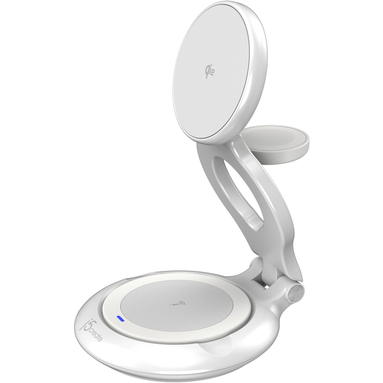 J5CREATE QI2 3-IN-1 MAGNETIC FOLDABLE WIRELESS CHARGING STATION