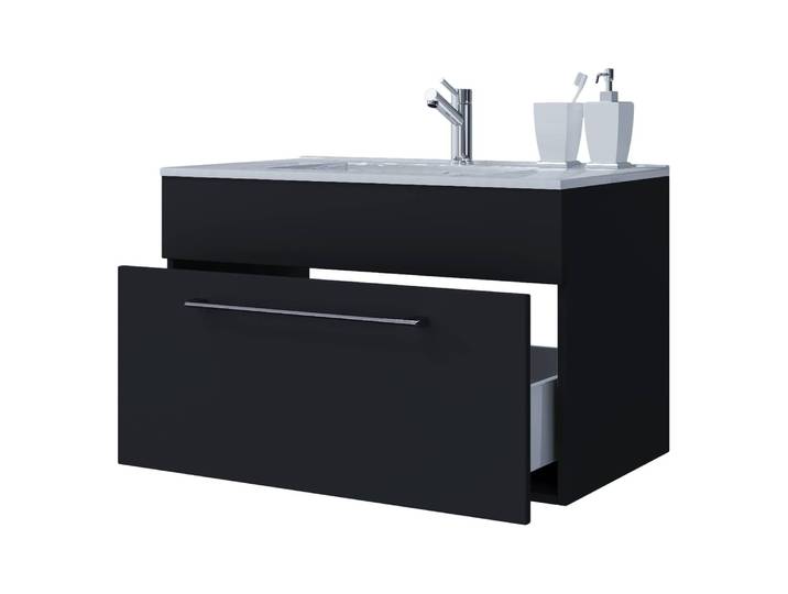 Meuble avec vasque Muniz I 60cm Noir/Noir