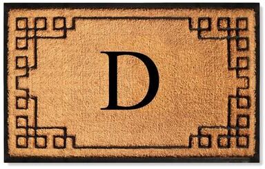 A1 Home Collections Natural Coir & Rubber Door Mat, Heavy Duty, Dirt Trapping, Thick & Durable Outdoor Entry Mat