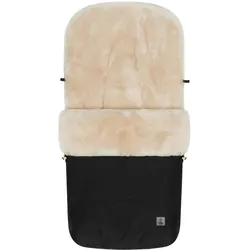 babycab Winterfußsack Lammfell Lille für Kinderwagen, Buggy, schwarz