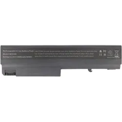 HP Akku Compaq NX5100, NX6100 (6 Zellen, 4400 mAh), Notebook Akku, Schwarz