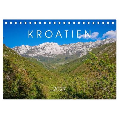 Kroatien 2027 (Tischkalender 2027 DIN A5 quer), CALVENDO Monatskalender