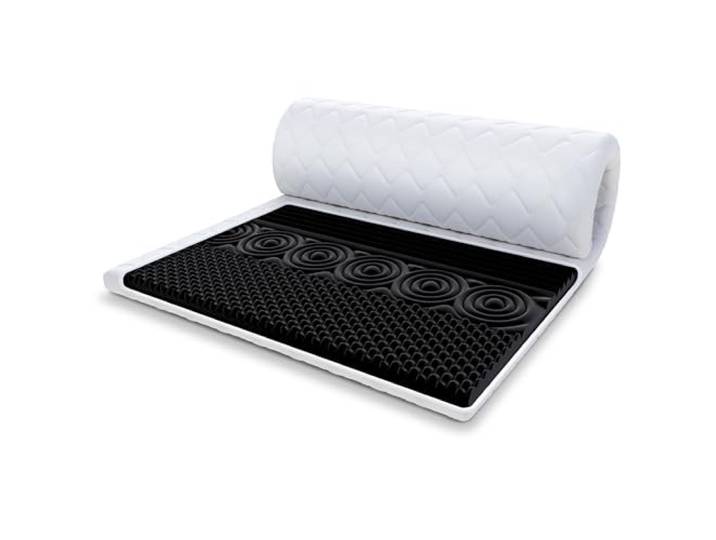 FDM Matratzentopper Nero MAX Matratze Topper 160x200 cm Härtegrad H3 Höhe ca. 8 cm profilierter HR-Schaum Allergiker Geeignet Öko-Tex