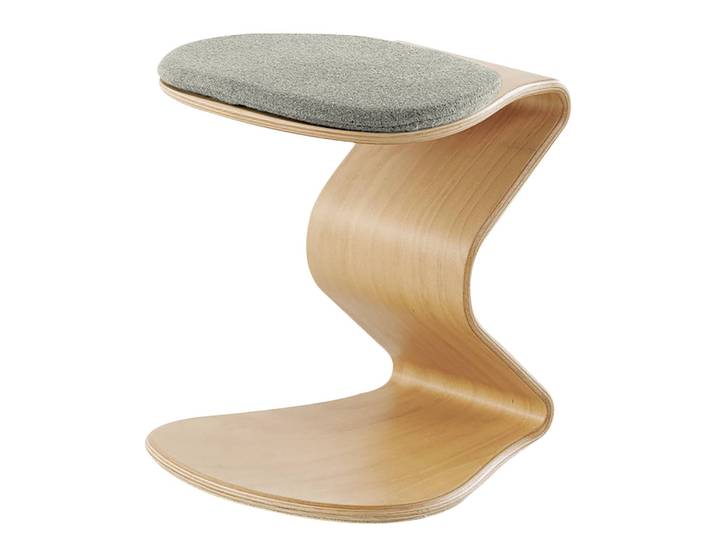 Tabouret myERCOLINO 30 x 36 x 33cm Gris/Granit