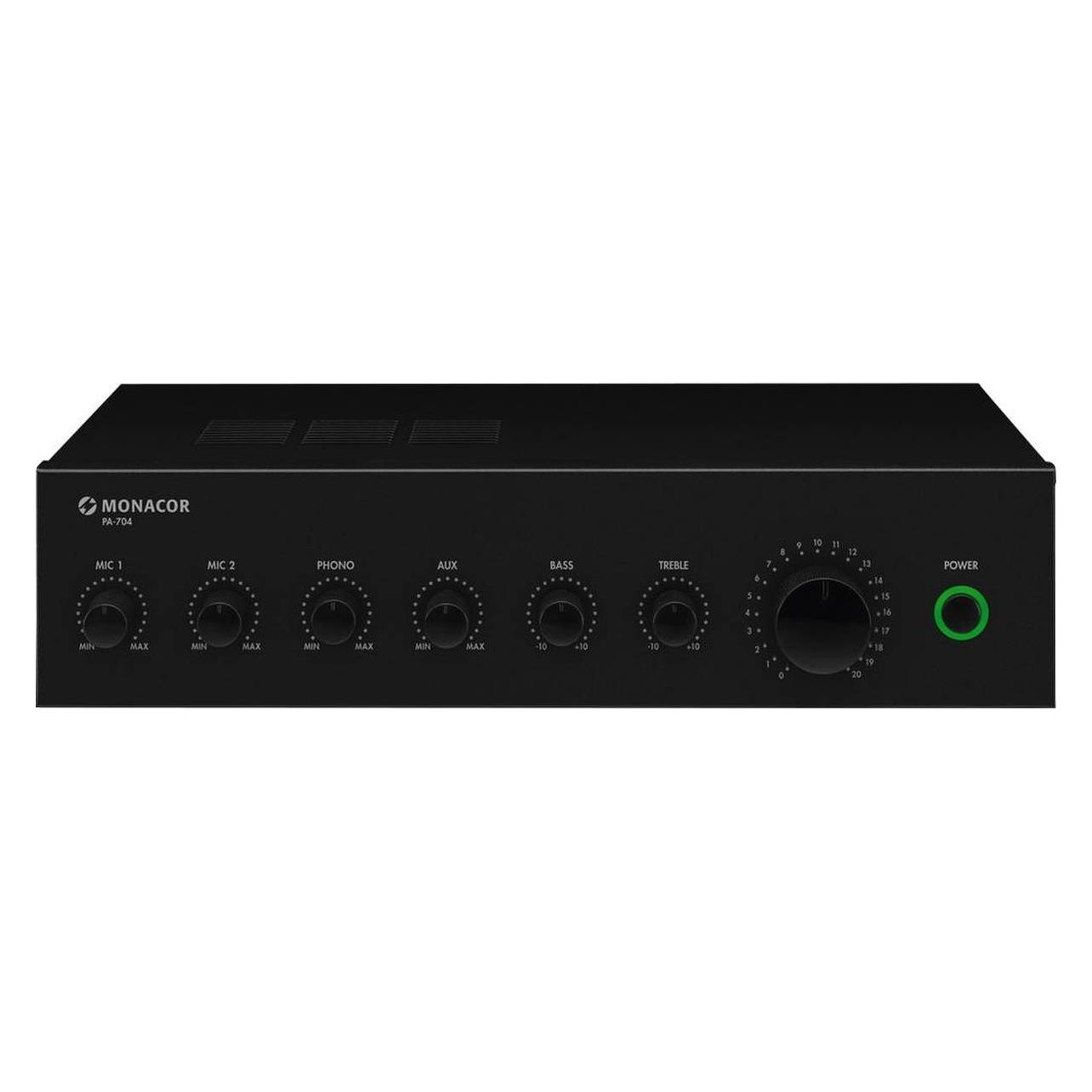 Monacor PA-704 ELA-Verstärker 70W 4-Kanal (PA-704)