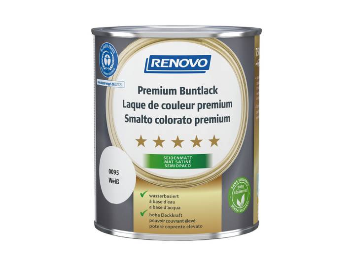 Renovo Premium Buntlack Weiss Sidenmatt 750 ml