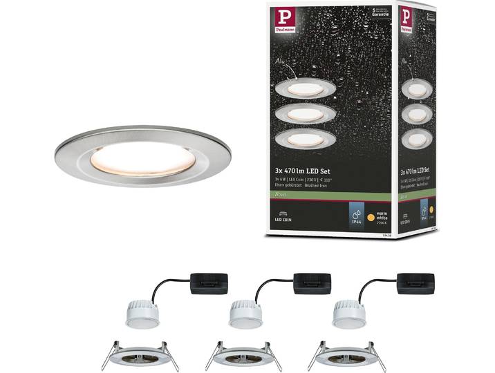 Paulmann LED encastré Nova set de base rigide