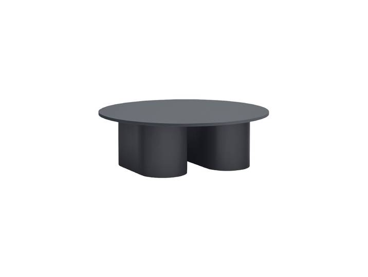Runder Design Couchtisch „Totem“ Ø 110 cm Anthrazit Teulat
