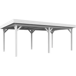 Palmako Carport/Pavillon Connect Lenna 16,6 m2- weiß lackiert