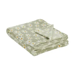 como Plaid  Daisy , grün , Synthetik , Maße (cm): B: 130