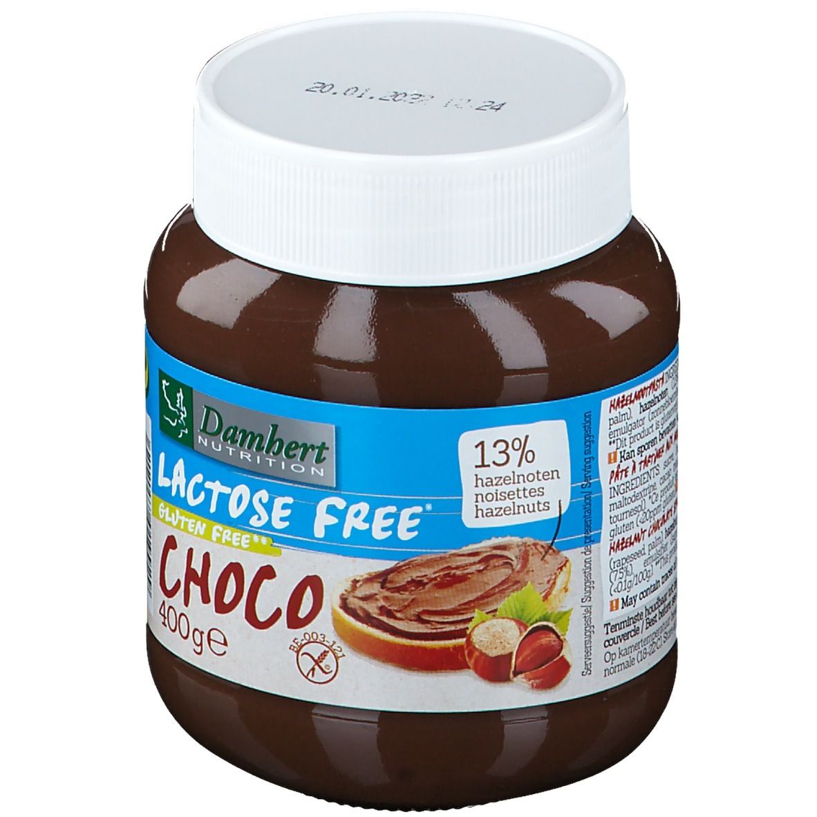 Damhert Chocopasta Lactosevrij 400 g Paste