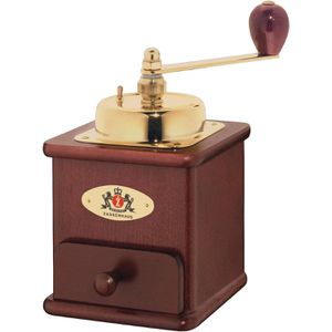 Zassenhaus Kaffeemühle Brasilia, manuell, mahagonifarben, mit Kegelmahlwerk, Füllmenge 50g