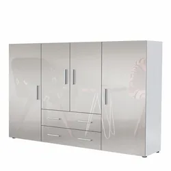 HIGHBOARD Nora Front in Sandgrau Hochglanz
