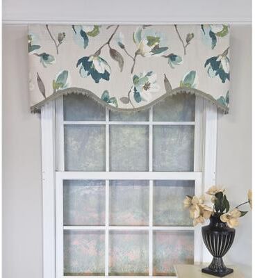 RLF Home Elmina Trimmed Cornice Valance