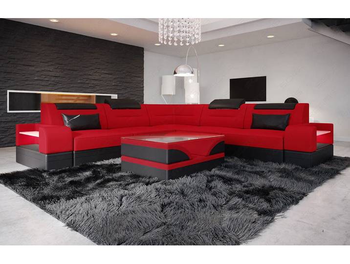Couch Trivento L-Form in Stoff