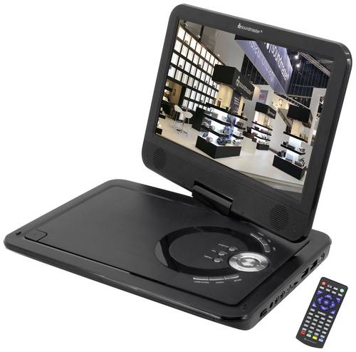 Soundmaster PDB1910SW Tragbarer DVD-Player 25.9cm 10.1 Zoll EEK: E (A - G) Akkubetrieb, inkl. DVB-T Antenne, mit integriertem DVD