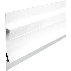 ISOLED LED Trockenbau-Leuchtenprofil SINGLE CURVE, indirektes Licht, für 1 LED-Strip, Aluminium, 200cm, Weiß RAL 9003 ISO-114102