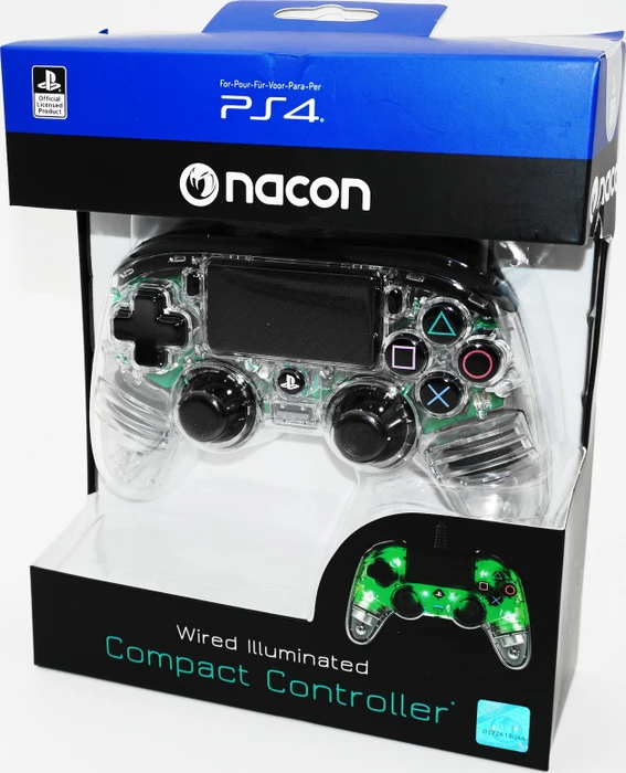 Nacon Wired Compact Controller PS4 - transparent grün