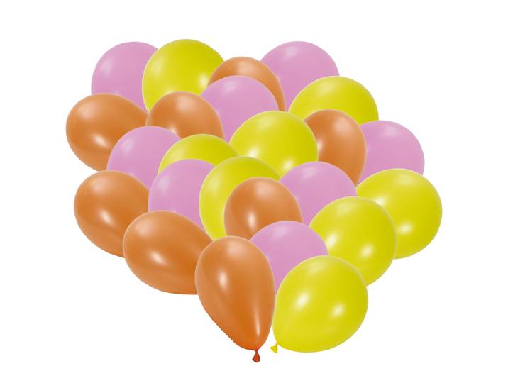 Luftballons 50er-Set in bunten Farben, Geburtstags-Luftballons für Veranstaltungen