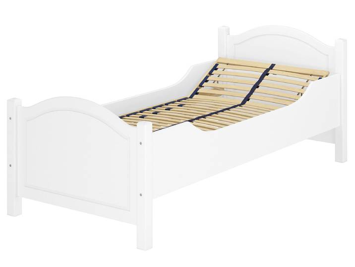 Weißes Seniorenbett 90 x 220 cm Extra Hoch Einzelbett