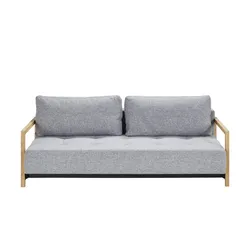 Schlafsofa Webstoff Akkito ¦ grau ¦ Maße (cm): B: 210 H: 70 T: 112.0