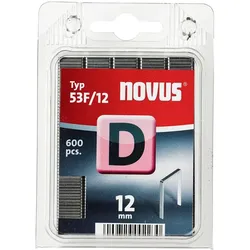 Novus Flachdrahtklammer D Typ 53 F 12 mm 600 Stück