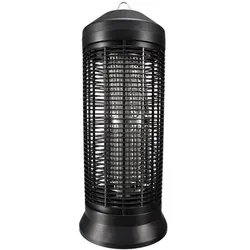 Perel Insektenvernichter, elektrisch, Hochspannungsgitter 4000 V, abnehmbare Auffangschale, 600 m2, Schwarz