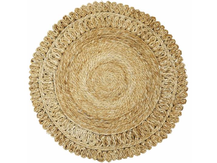 Sisalteppich CARPETFINE Juteteppich Luca , beige (natur), H:13mm Ø:150cm, Jute, Teppiche, Sisalteppich, natürliches Pflanzenmaterial von Hand gewebt, Boho Style