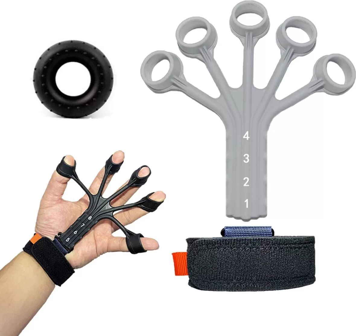 INF Finger Grip Strengthener - Handtrainer für Rehabilitation & Krafttraining