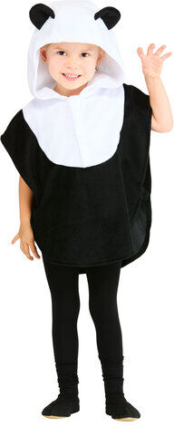 buttinette Kinder-Poncho "Panda"